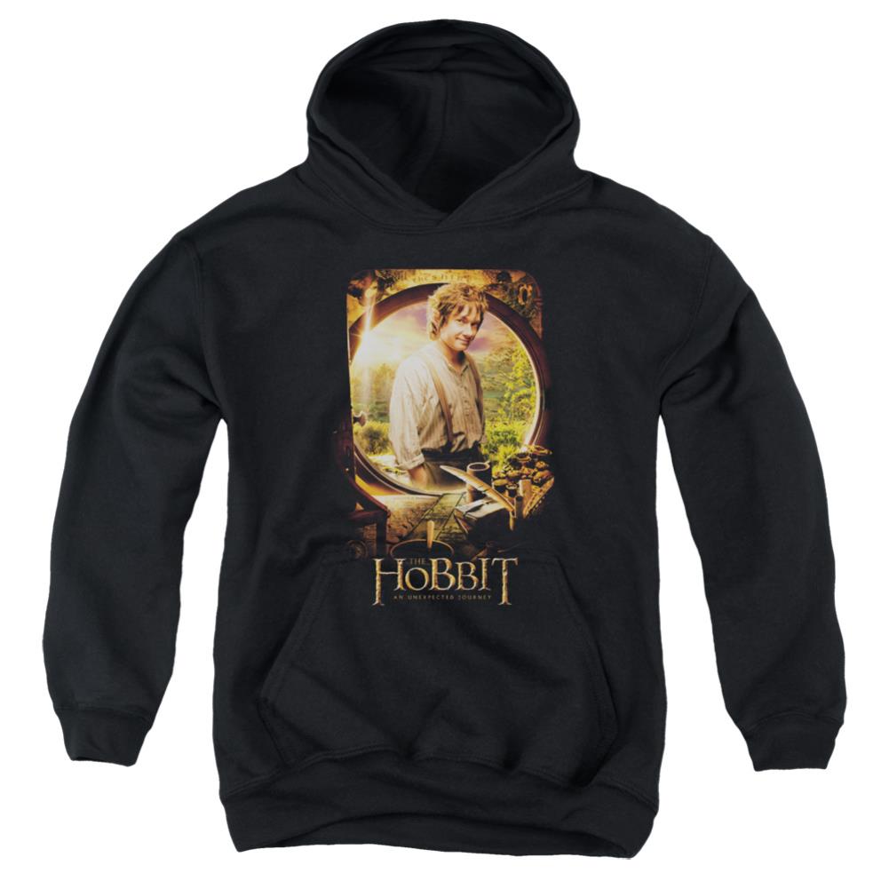 The Hobbit Bilbo Poster Youth Cotton Poly Pull-Over Hoodie