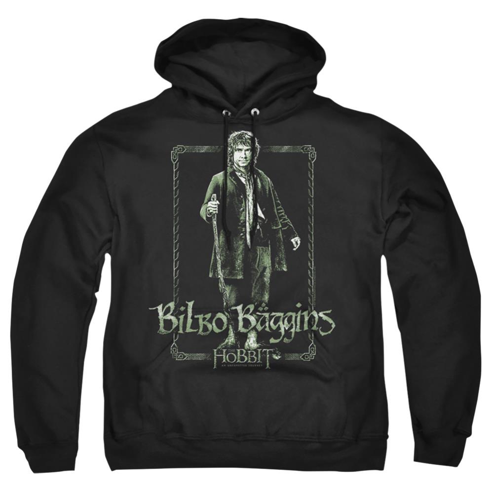 The Hobbit Bilbo Stare Men's Pull-Over 75 25 Poly Hoodie
