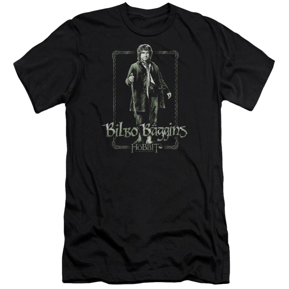 The Hobbit Bilbo Stare Men's Ultra-Soft 30/1 Cotton Slim Short-Sleeve T-Shirt
