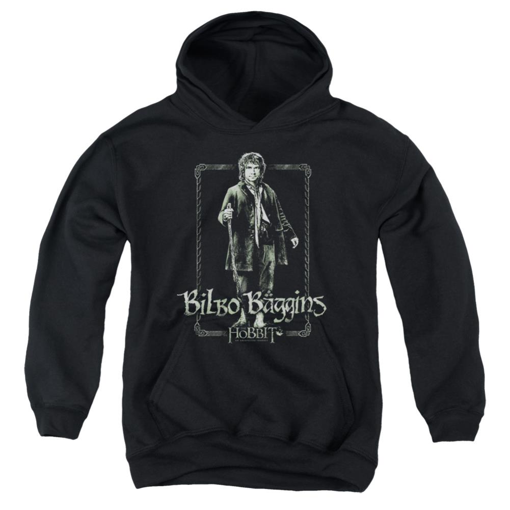 The Hobbit Bilbo Stare Youth Cotton Poly Pull-Over Hoodie