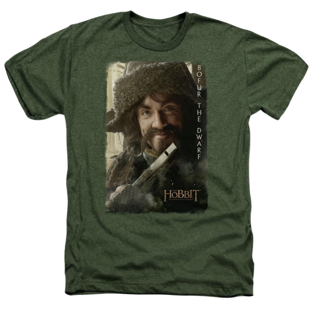 The Hobbit Bofur Men's 30/1 Heather 60 40 Poly Short-Sleeve T-Shirt