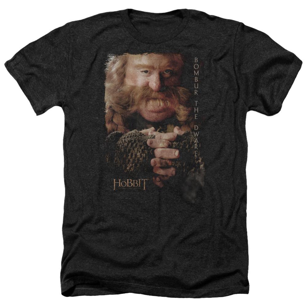 The Hobbit Bombur Men's 30/1 Heather 60 40 Poly Short-Sleeve T-Shirt