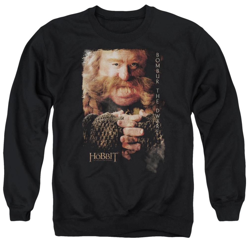 The Hobbit Bombur Men's Crewneck 50 50 Poly Long-Sleeve T-Shirt