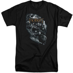 The Hobbit Cast Of Characters Men's 18/1 Tall Cotton Short-Sleeve T-Shirt