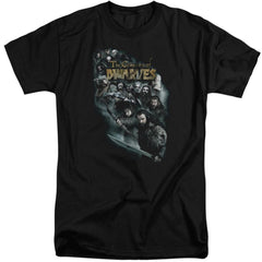 The Hobbit Company Of Dwarves Men's 18/1 Tall Cotton Short-Sleeve T-Shirt