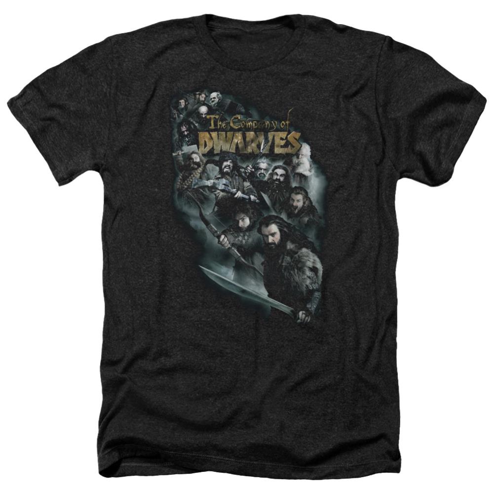 The Hobbit Company Of Dwarves Men's 30/1 Heather 60 40 Poly Short-Sleeve T-Shirt