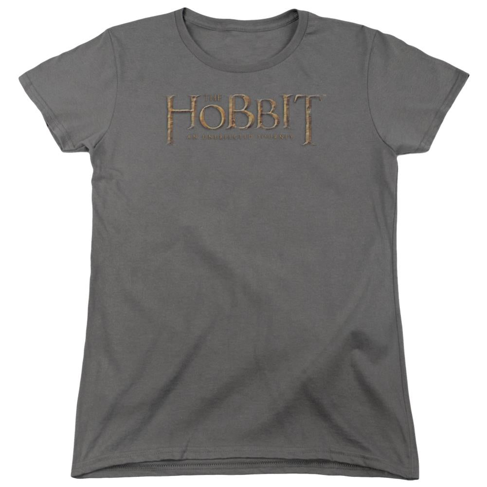 The Hobbit Distressed Logo Women's 18/1 Cotton Short-Sleeve T-Shirt