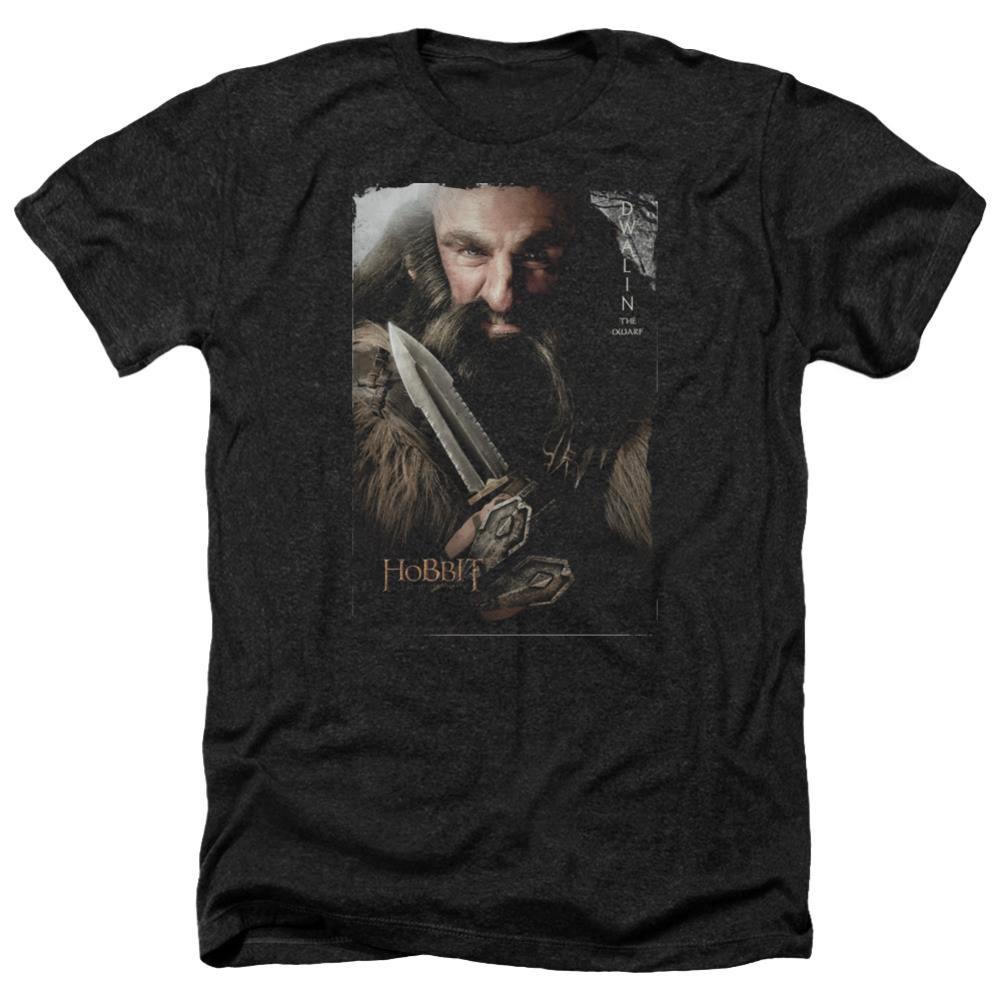 The Hobbit Dwalin Men's 30/1 Heather 60 40 Poly Short-Sleeve T-Shirt