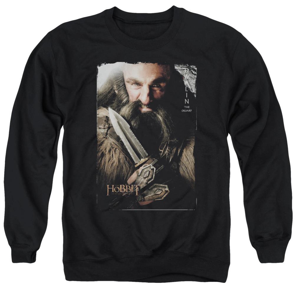 The Hobbit Dwalin Men's Crewneck 50 50 Poly Long-Sleeve T-Shirt