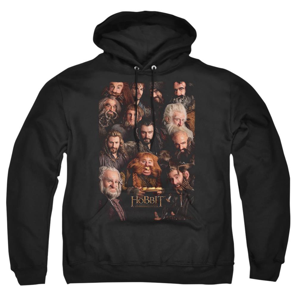 The Hobbit Dwarves Poster Men's Pull-Over 75 25 Poly Hoodie