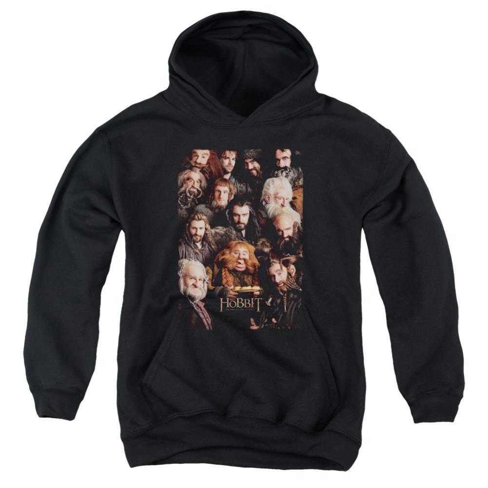 The Hobbit Dwarves Poster Youth Cotton Poly Pull-Over Hoodie