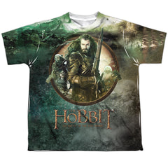 The Hobbit Dwarves Vs Azog Youth Regular Fit Poly Short-Sleeve T-Shirt