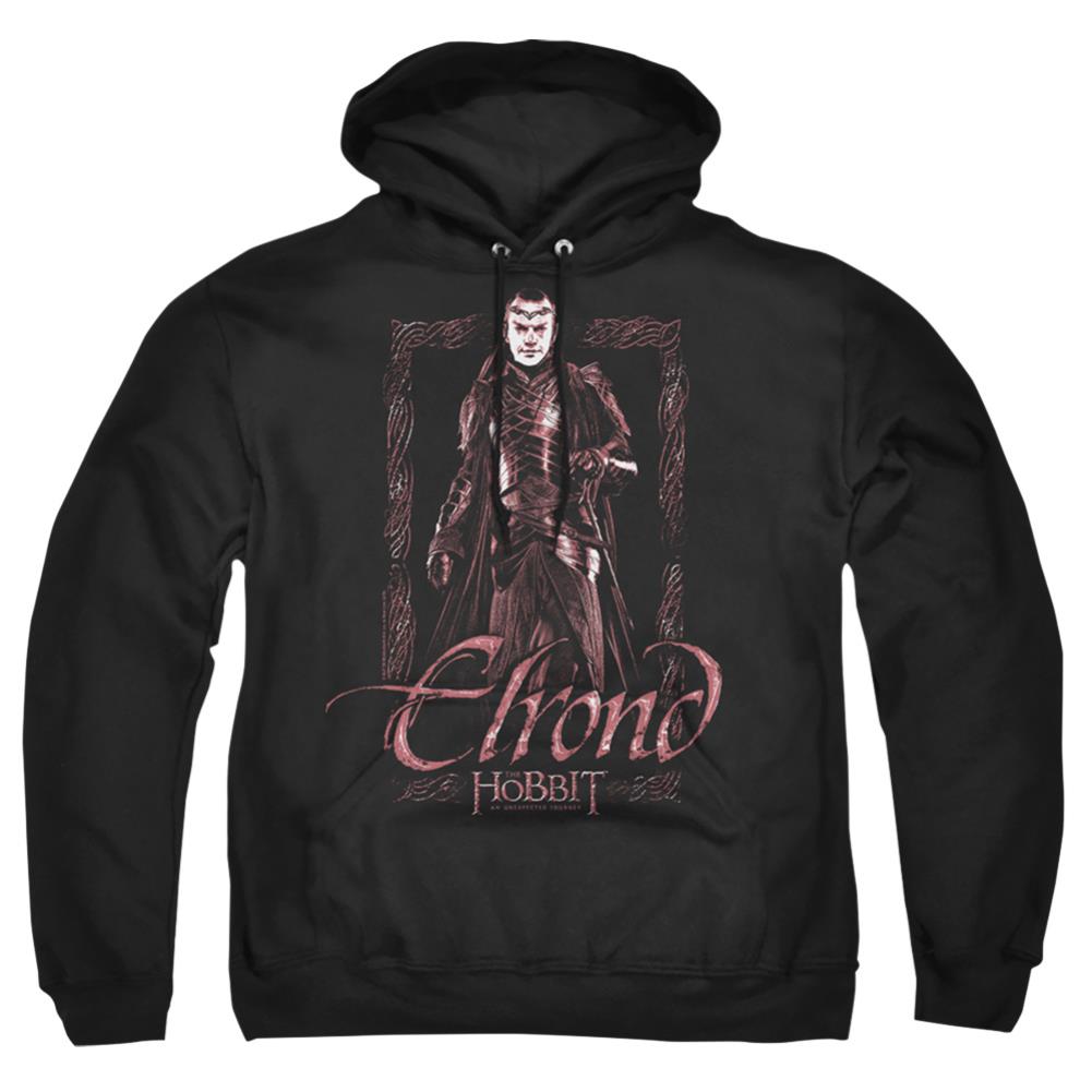 The Hobbit Elrond Stare Men's Pull-Over 75 25 Poly Hoodie