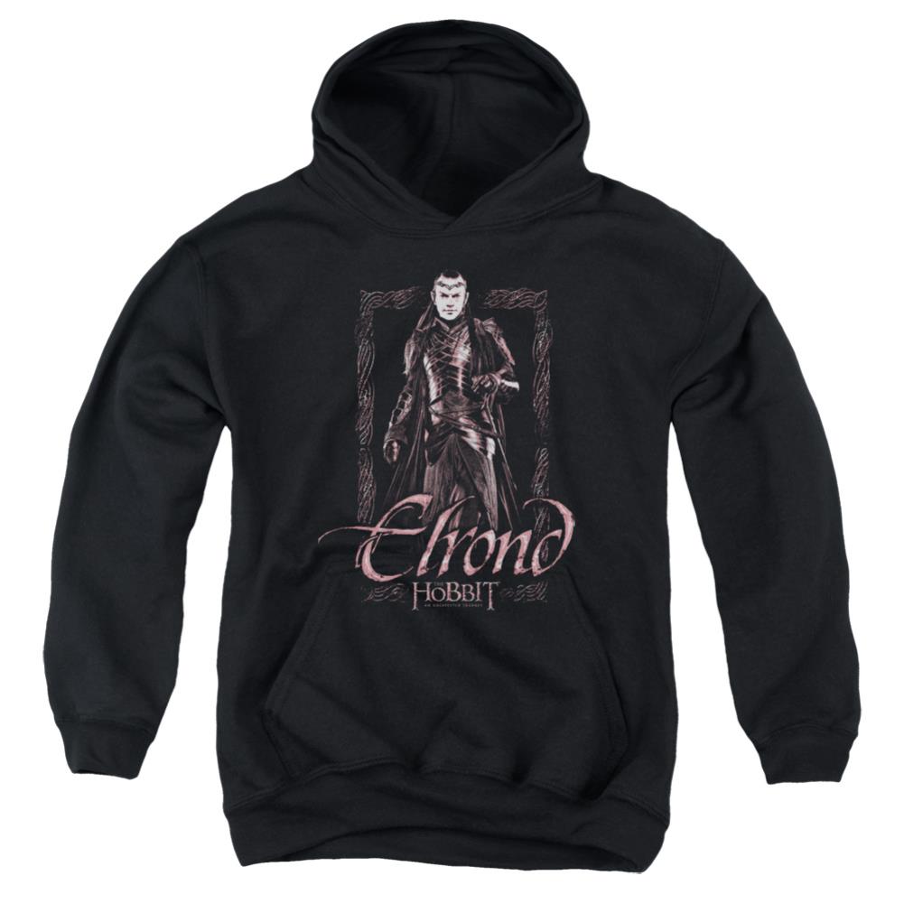 The Hobbit Elrond Stare Youth Cotton Poly Pull-Over Hoodie