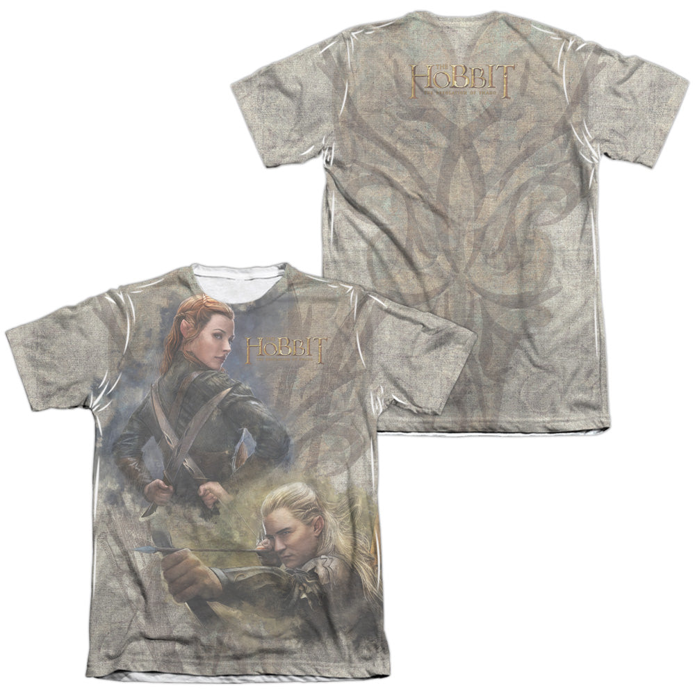 The Hobbit Elves (Front & Back Print) Men's Regular Fit Poly Cotton Short-Sleeve T-Shirt