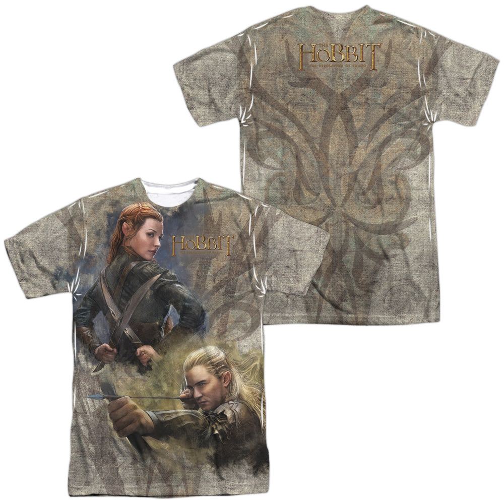 The Hobbit Elves (Front & Back Print) Men's Regular Fit Polyester Short-Sleeve T-Shirt