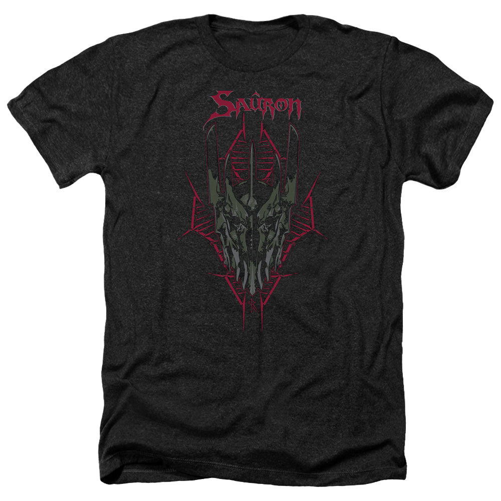 The Hobbit Evils Helm Men's 30/1 Heather 60 40 Poly Short-Sleeve T-Shirt
