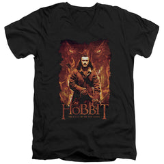 The Hobbit Fates Men's 30/1 Cotton Slim V-Neck T-Shirt