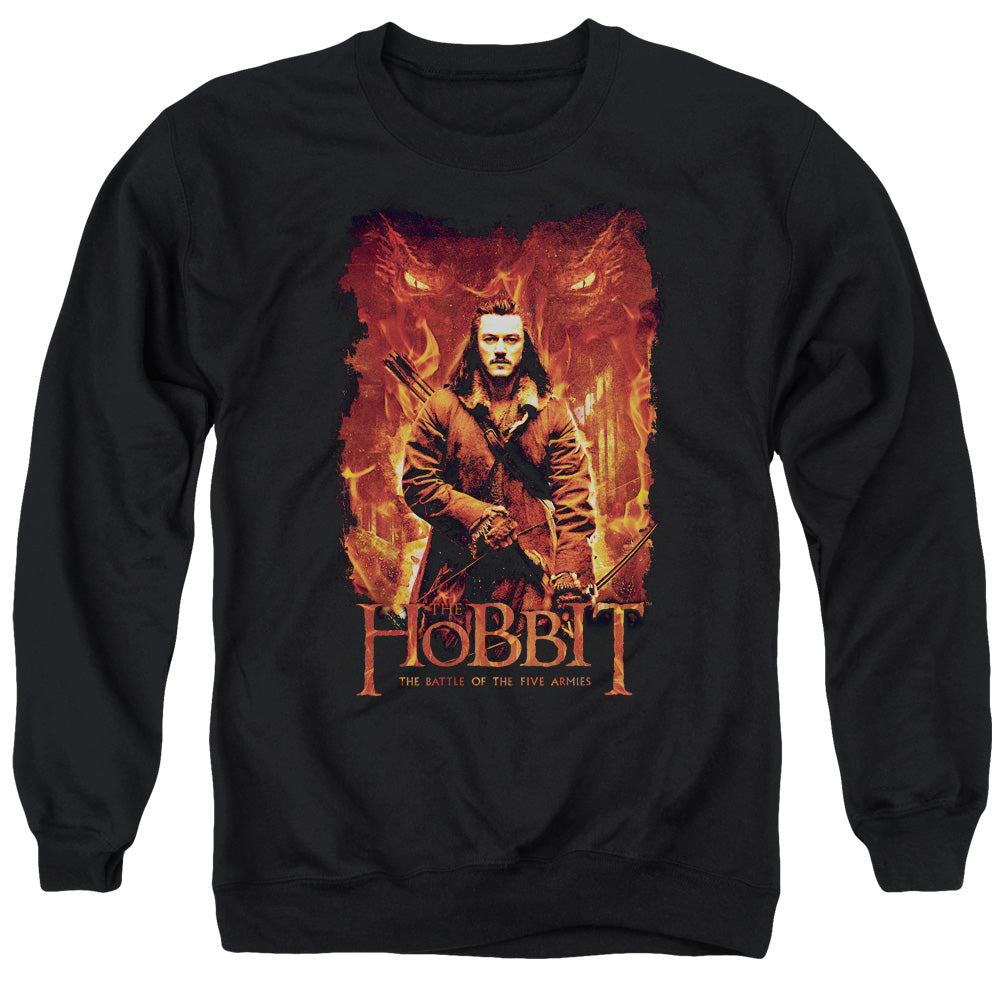 The Hobbit Fates Men's Crewneck 50 50 Poly Long-Sleeve T-Shirt
