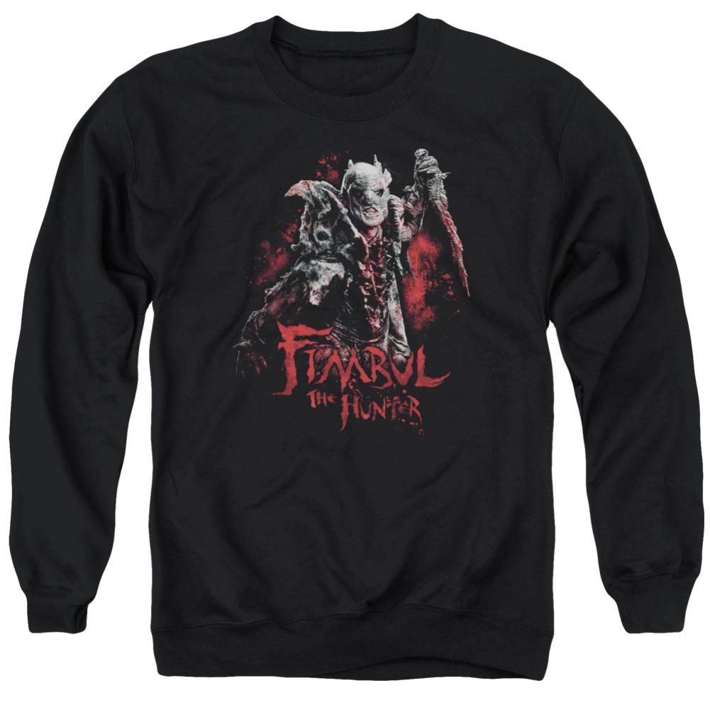 The Hobbit Fimbul The Hunter Men's Crewneck 50 50 Poly Long-Sleeve T-Shirt