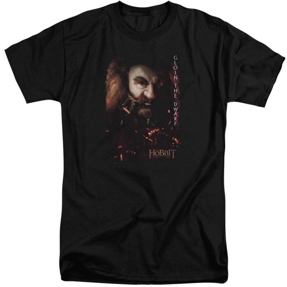 The Hobbit Gloin Poster Men's 18/1 Tall Cotton Short-Sleeve T-Shirt