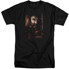 The Hobbit Gloin Poster Men's 18/1 Tall Cotton Short-Sleeve T-Shirt