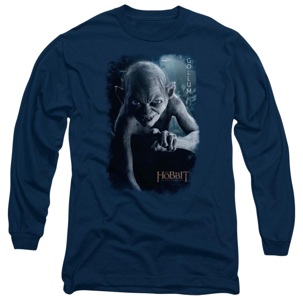 The Hobbit Gollum Poster Men's 18/1 Cotton Long-Sleeve T-Shirt
