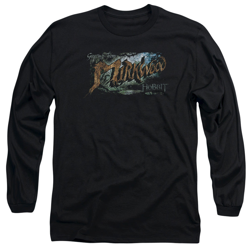 The Hobbit Greetings From Mirkwood Men's 18/1 Cotton Long-Sleeve T-Shirt