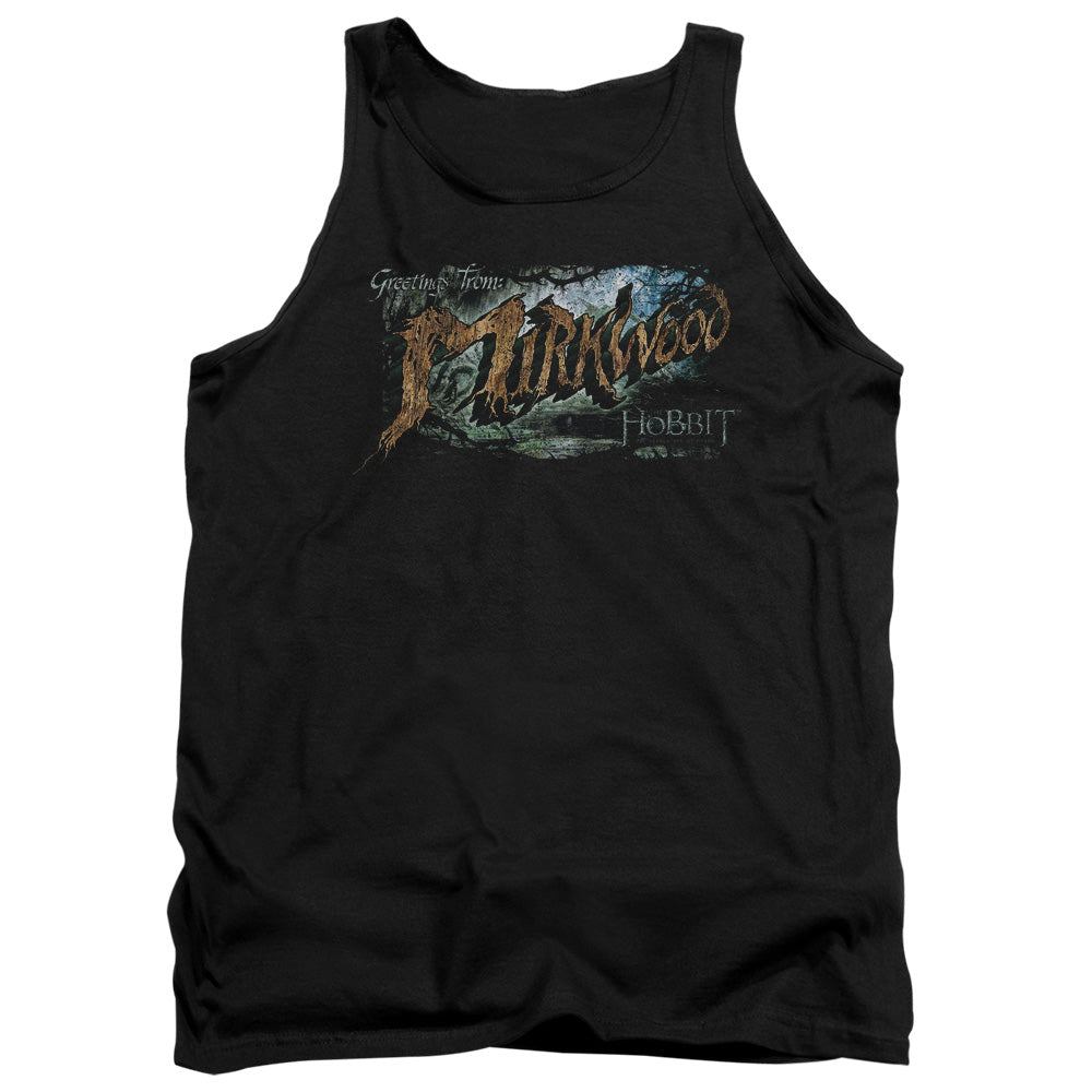 The Hobbit Greetings From Mirkwood Men's 18/1 Cotton Tank Top