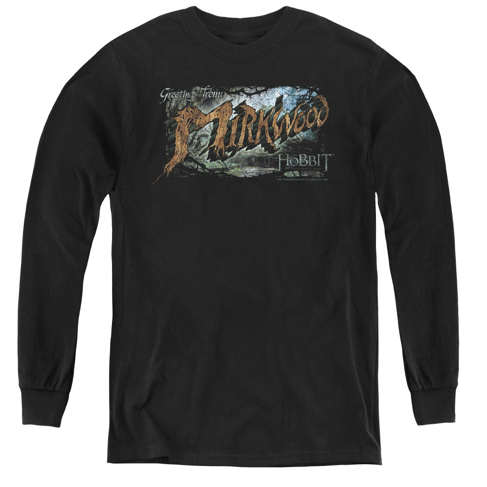 The Hobbit Greetings From Mirkwood Youth Long-Sleeve T-Shirt
