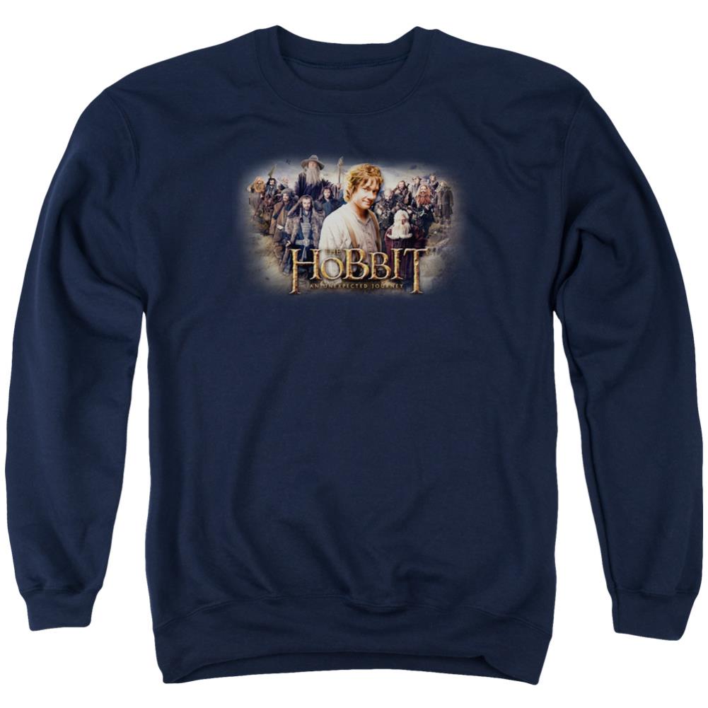 The Hobbit Hobbit Rally Men's Crewneck 50 50 Poly Long-Sleeve T-Shirt