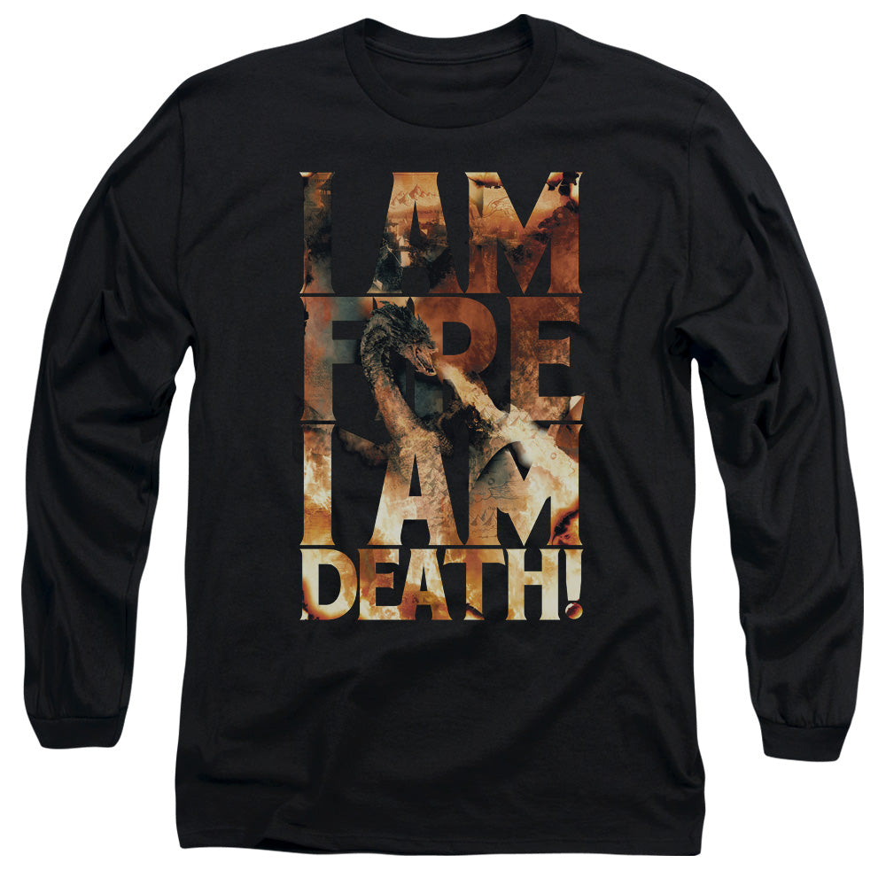 The Hobbit I Am Fire Men's 18/1 Cotton Long-Sleeve T-Shirt