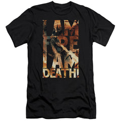 The Hobbit I Am Fire Men's Ultra-Soft 30/1 Cotton Slim Short-Sleeve T-Shirt