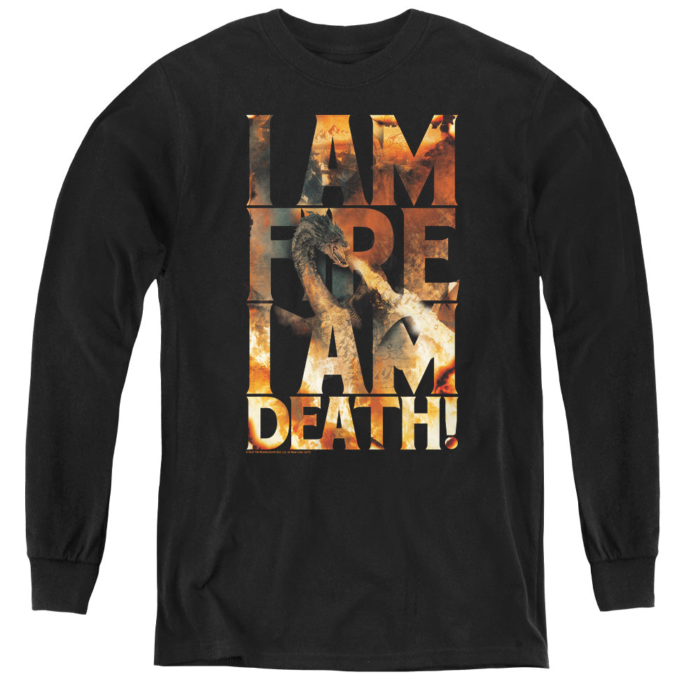 The Hobbit I Am Fire Youth Long-Sleeve T-Shirt