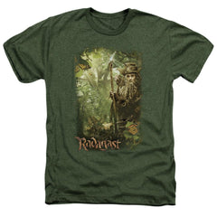 The Hobbit In The Woods Men's 30/1 Heather 60 40 Poly Short-Sleeve T-Shirt