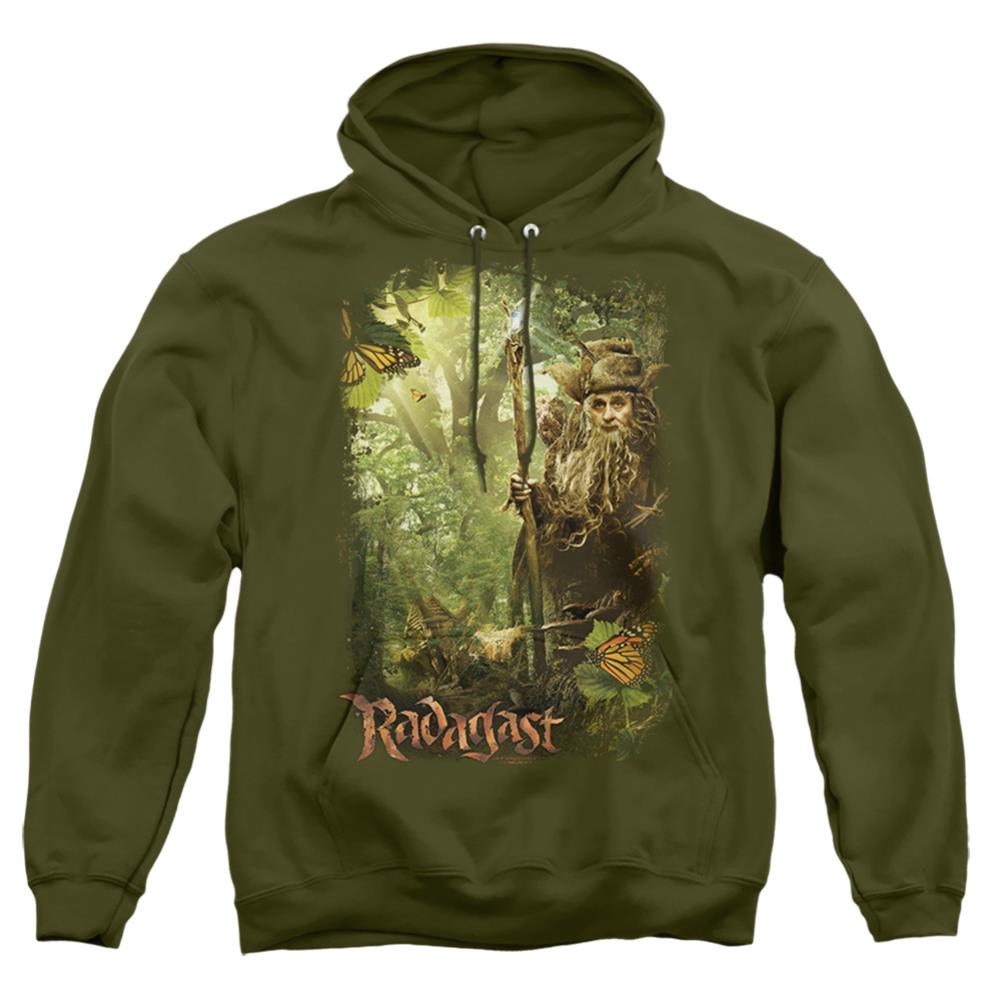 The Hobbit In The Woods Men's Pull-Over 75 25 Poly Hoodie