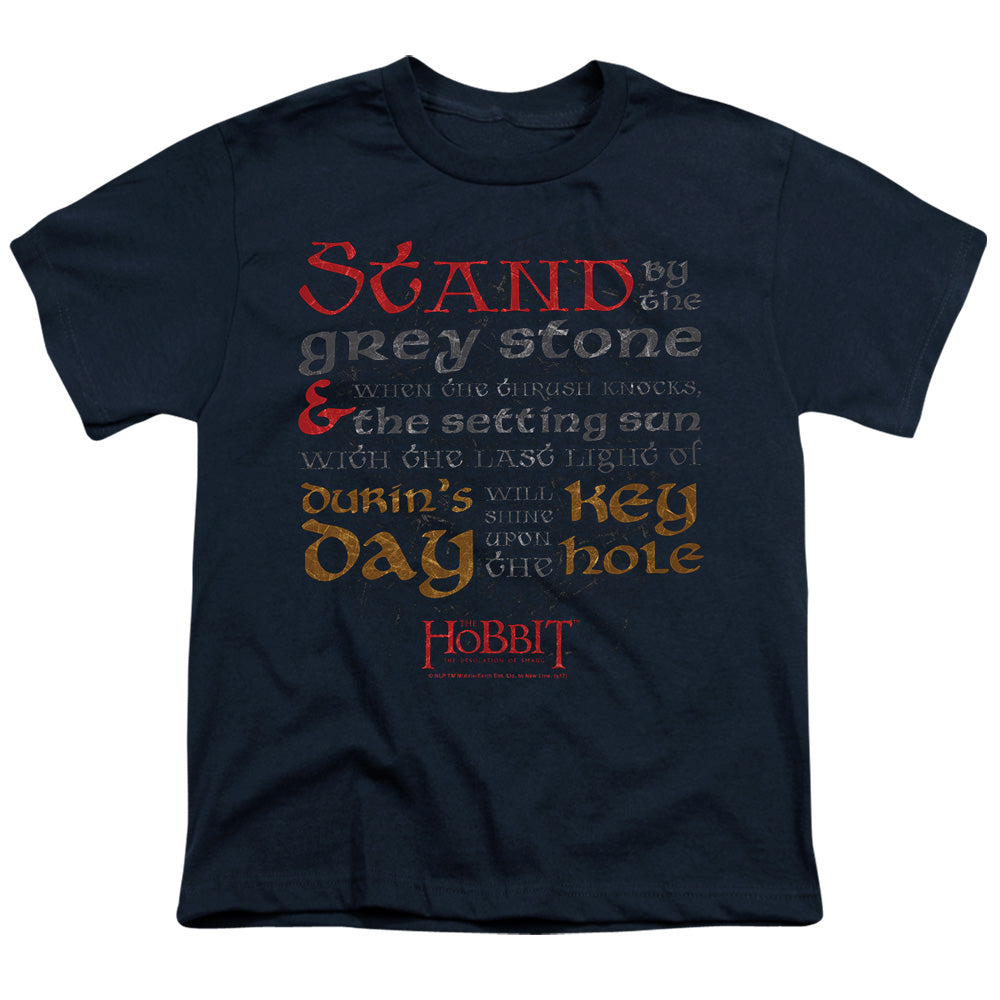 The Hobbit Keyhole Youth 18/1 100% Cotton Short-Sleeve T-Shirt