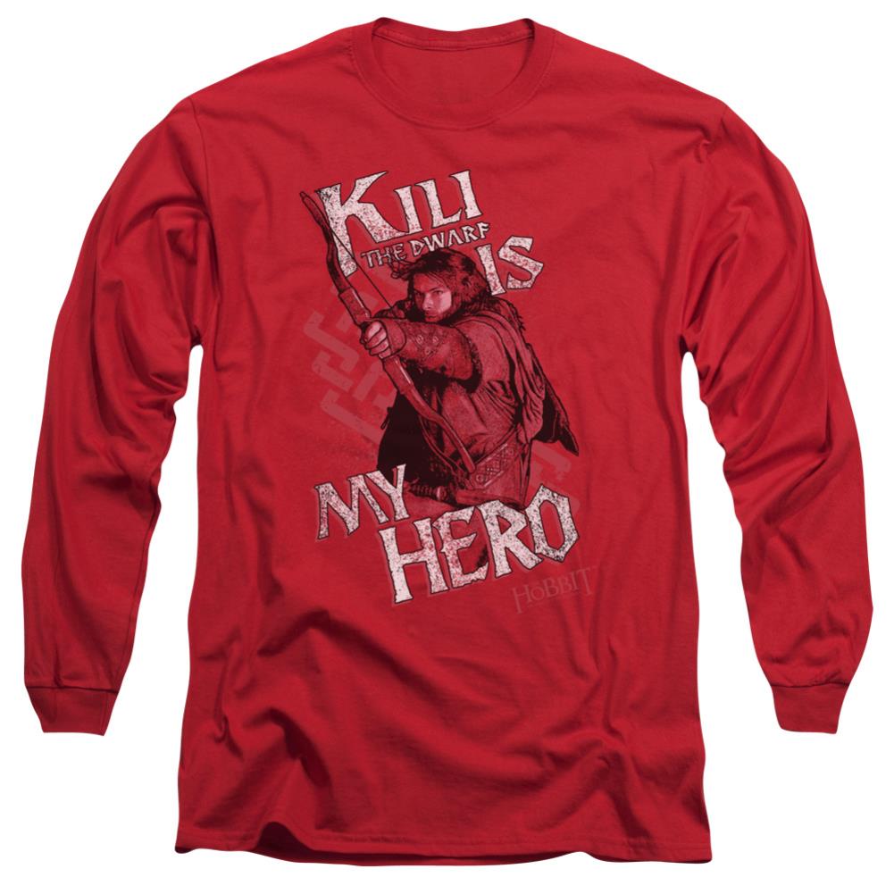 The Hobbit Kili Is My Hero Men's 18/1 Cotton Long-Sleeve T-Shirt