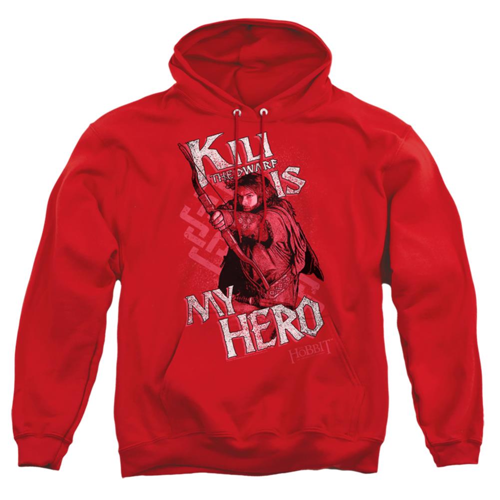 The Hobbit Kili Is My Hero Men's Pull-Over 75 25 Poly Hoodie