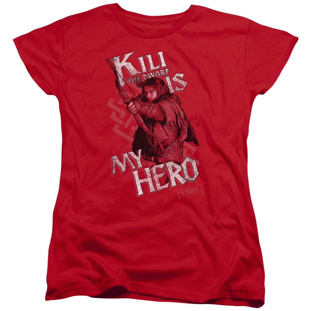 The Hobbit Kili Is My Hero Women's 18/1 Cotton Short-Sleeve T-Shirt