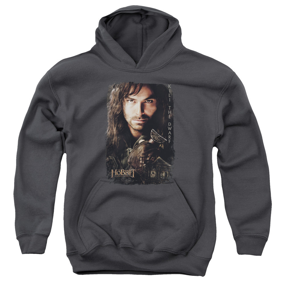 The Hobbit Kili Poster Youth Cotton Poly Pull-Over Hoodie