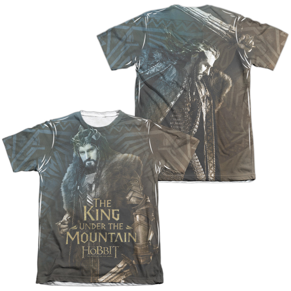The Hobbit King (Front/Back Print) Men's Regular Fit Poly Cotton Short-Sleeve T-Shirt