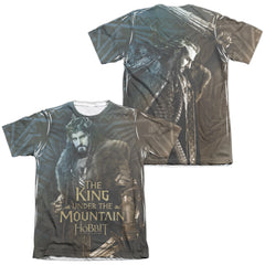 The Hobbit King (Front/Back Print) Men's Regular Fit Poly Cotton Short-Sleeve T-Shirt
