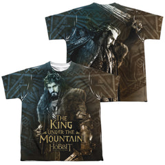 The Hobbit King (Front/Back Print) Youth Regular Fit Poly Short-Sleeve T-Shirt
