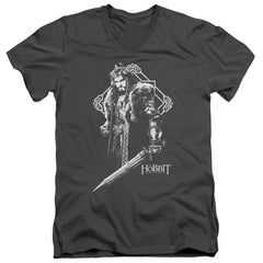 The Hobbit King Thorin Men's 30/1 Cotton Slim V-Neck T-Shirt