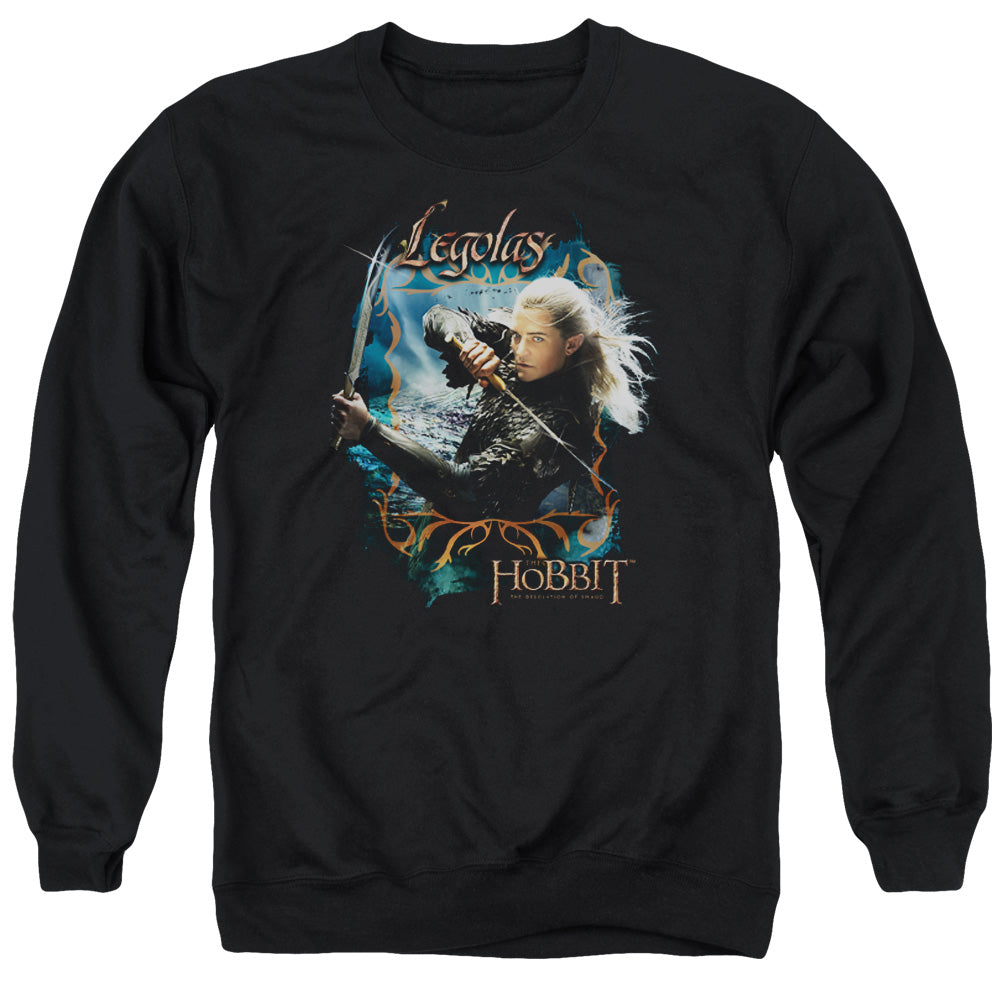 The Hobbit Knives Men's Crewneck 50 50 Poly Long-Sleeve T-Shirt