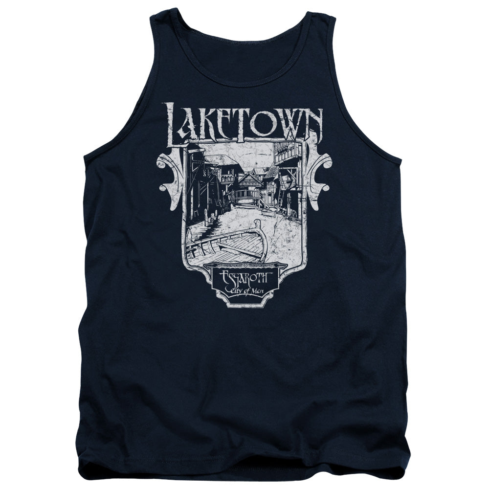 The Hobbit Laketown Simple Men's 18/1 Cotton Tank Top