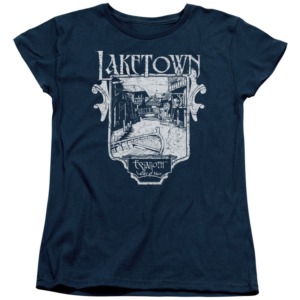 The Hobbit Laketown Simple Women's 18/1 Cotton Short-Sleeve T-Shirt