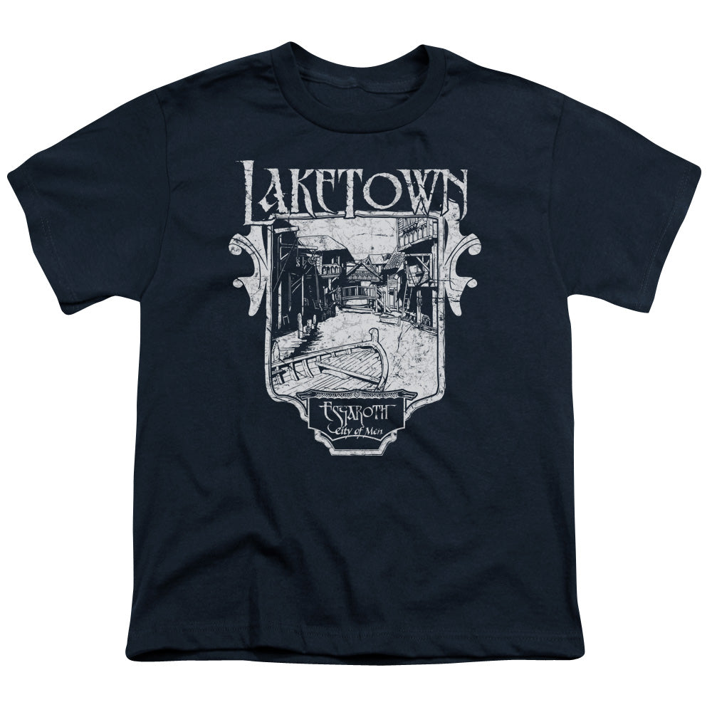 The Hobbit Laketown Simple Youth 18/1 100% Cotton Short-Sleeve T-Shirt