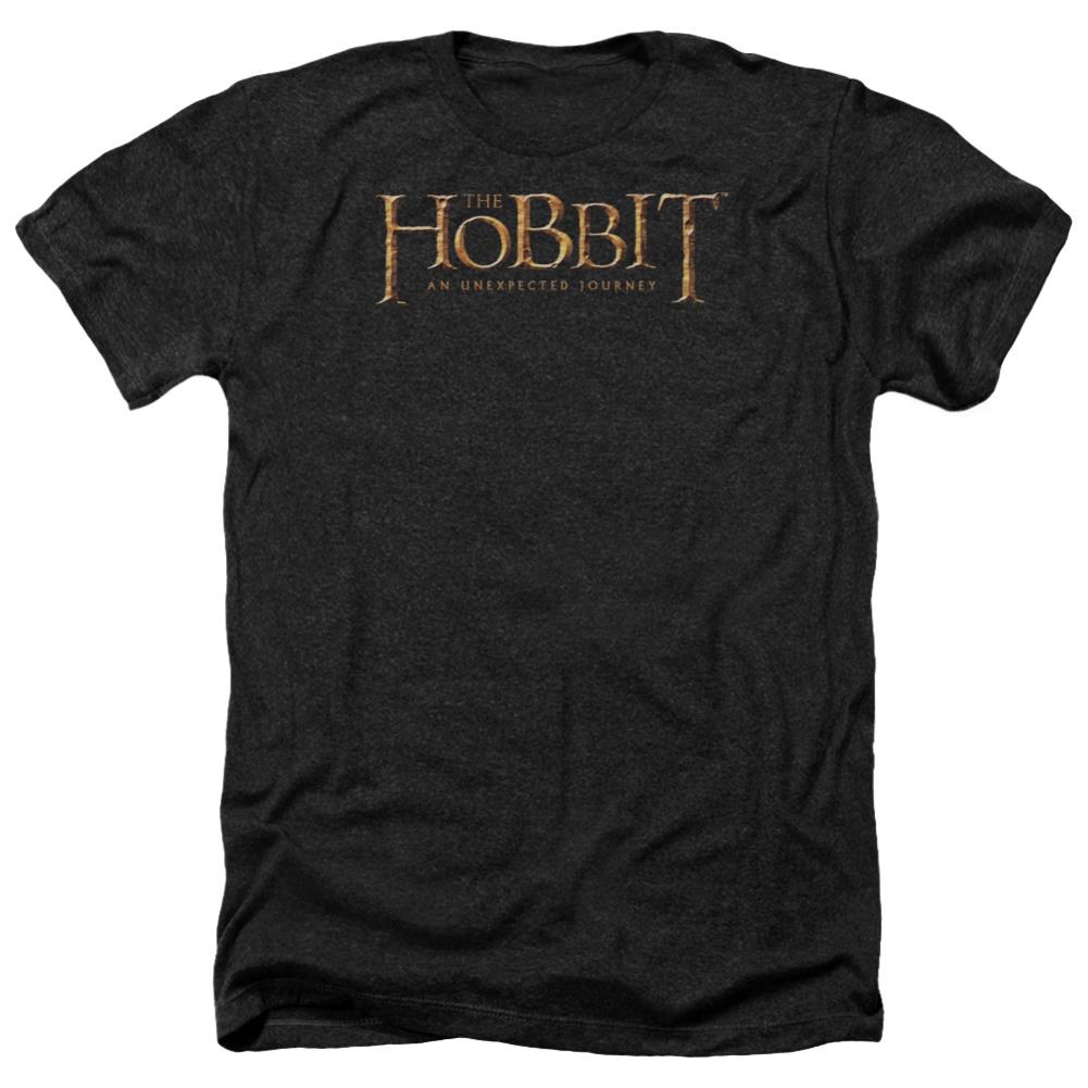 The Hobbit Logo Men's 30/1 Heather 60 40 Poly Short-Sleeve T-Shirt